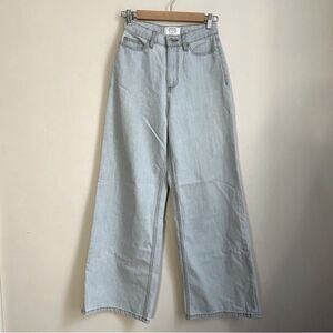 Miss Selfridge light blue wide leg jeans size 2
